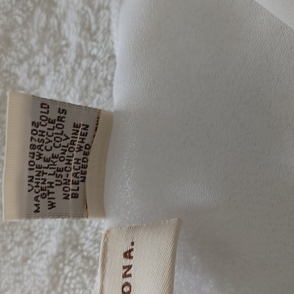 NWOT Merona Semi-sheer white Swim Vacation coverup pants w Waist Tie Medium - Picture 8 of 13